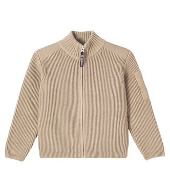 Ribbed-knit cotton-blend jacket | C.P. Company Kids