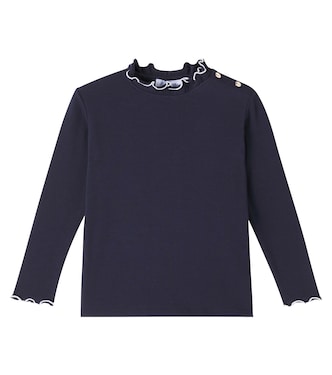 Cotton-blend jersey top | Tartine et Chocolat