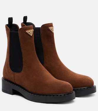 Botas chelsea Chocolate de ante | Prada