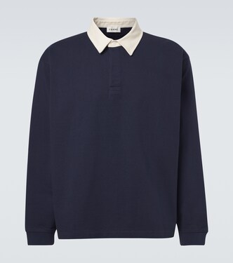 Cotton jersey polo sweater | Frame