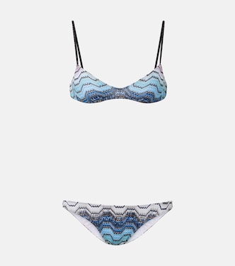 Bikini de lamé en zigzag | Missoni