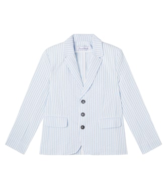 Bengal stripe cotton seersucker blazer | Tartine et Chocolat