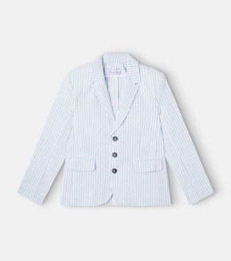 Bengal stripe cotton seersucker blazer | Tartine et Chocolat