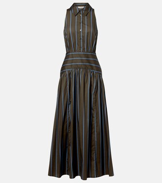 Romy striped cotton midi dress | Staud