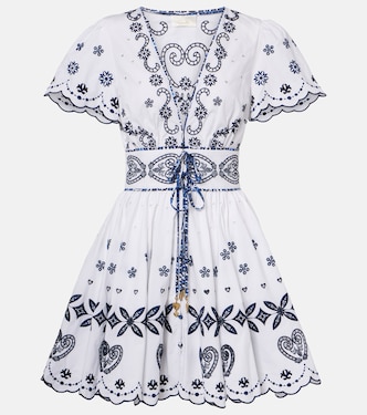 Embroidered cotton minidress | Camilla
