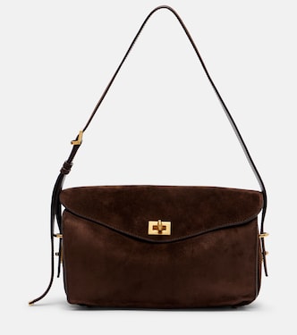 Borsa a spalla Le 7 Medium in suede | Balenciaga