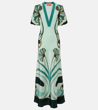 Marlene silk crêpe de chine maxi dress | La DoubleJ