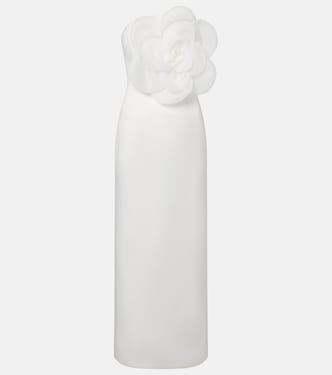 Floral-appliqué maxi dress | Leo Lin