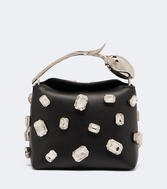 Bloom Mini embellished leather top-handle bag | Erdem