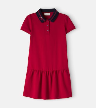 Vestido en mezcla de algodón | Gucci Kids