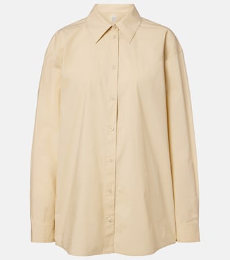 Oversized cotton poplin shirt | Toteme