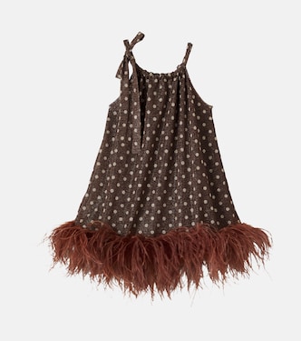 Lumière Plumage polka-dot dress | Oséree Kids