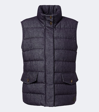 Bessez denim down vest | Moncler