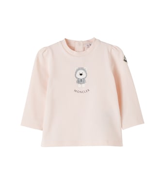 Baby printed cotton-blend jersey T-shirt | Moncler Enfant
