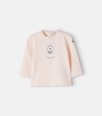 Baby printed cotton-blend jersey T-shirt | Moncler Enfant