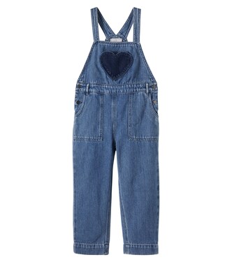 Salopette di jeans con patch | Stella McCartney Kids