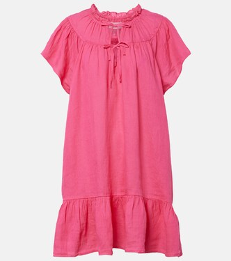 Livvy tiered linen minidress | Velvet