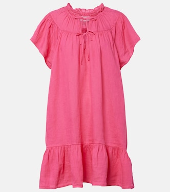Robe Livvy en lin à volants superposés | Velvet