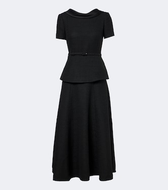 Vestido de cóctel peplum de bouclé | Roland Mouret