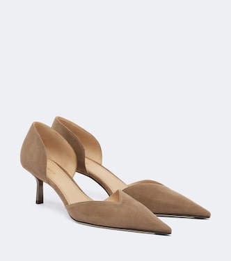 Pumps Victoria Angle D'Orsay aus Veloursleder | Victoria Beckham