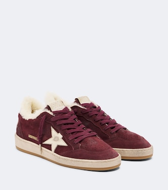 Ball Star shearling-lined suede sneakers | Golden Goose