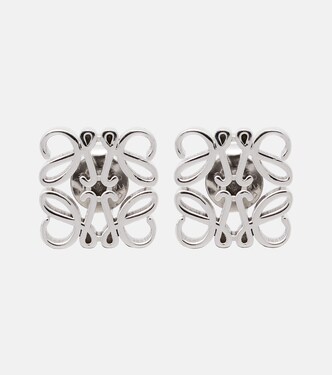 Anagram sterling silver stud earrings | Loewe