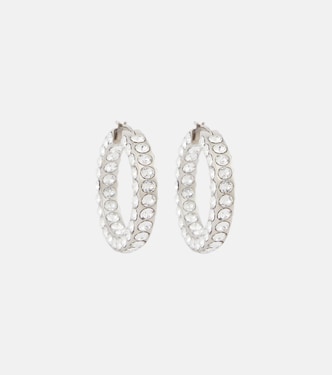 Pendientes de aro Jahleel con cristales | Amina Muaddi