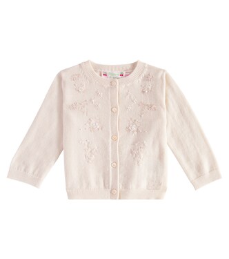 Baby Claudie embroidered wool cardigan | Bonpoint