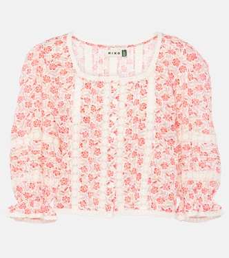 Jacques floral cotton voile top | Rixo
