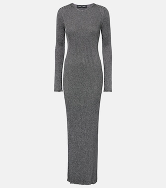Joni ribbed-knit lamé maxi dress | Proenza Schouler