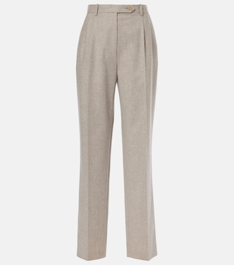 Pantalon droit Norbert en laine et cachemire | The Row