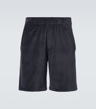 Murano cotton and silk velour Bermuda shorts | Loro Piana