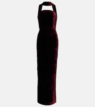 Robe longue en velours | Roland Mouret