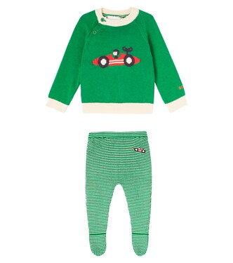 Baby Set Race Car aus Pullover und Hose | Bobo Choses