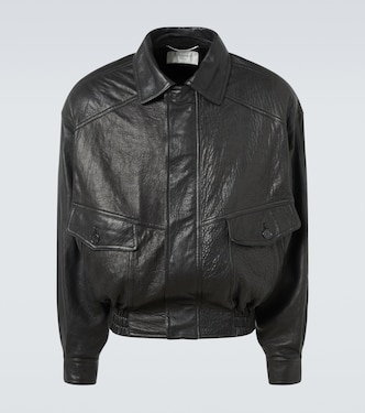 Leather bomber jacket  | Saint Laurent