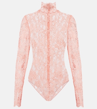 Turtleneck lace bodysuit | Valentino
