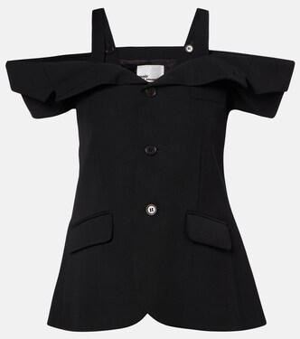 Cutout wool top  | Noir Kei Ninomiya