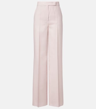 Girone wool, mohair, and silk wide-leg pants | Max Mara