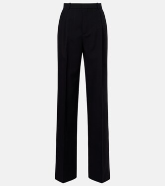 Mid-rise wool straight pants | Saint Laurent