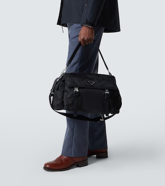 Prada Explore Re-Nylon messenger bag in black - Prada | Mytheresa