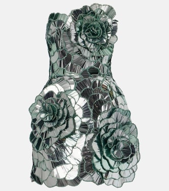 Sequined bustier dress | Oscar de la Renta