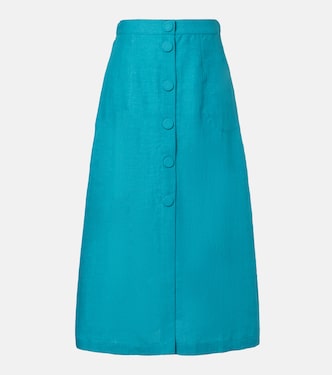 Amusante linen midi skirt | Eres