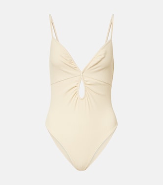 Cutout gathered swimsuit | Johanna Ortiz