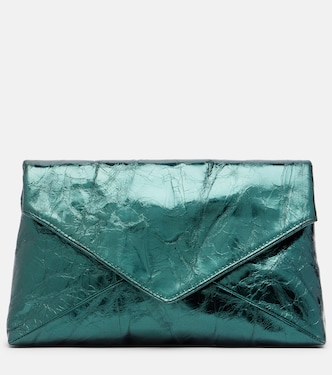 Medium metallic leather clutch | Dries Van Noten