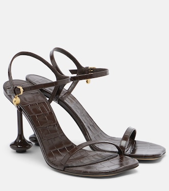 Toy croc-effect leather sandals | Loewe