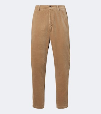 Cotton corduroy straight pants | Brunello Cucinelli