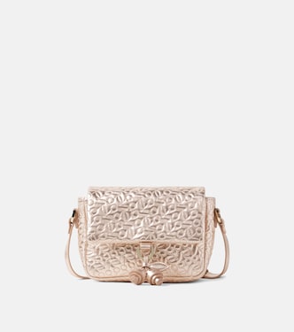 Malory quilted metallic leather shoulder bag | Bonpoint