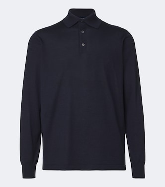 Cashmere and silk polo sweater | Thom Sweeney