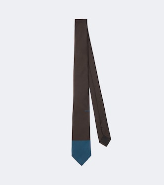 Logo silk tie | Prada