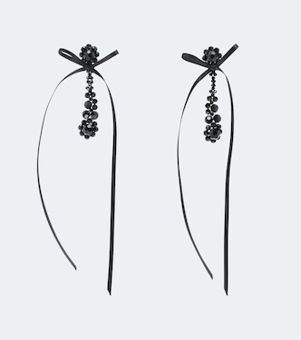 Victorian Drip embellished drop earrings | Simone Rocha